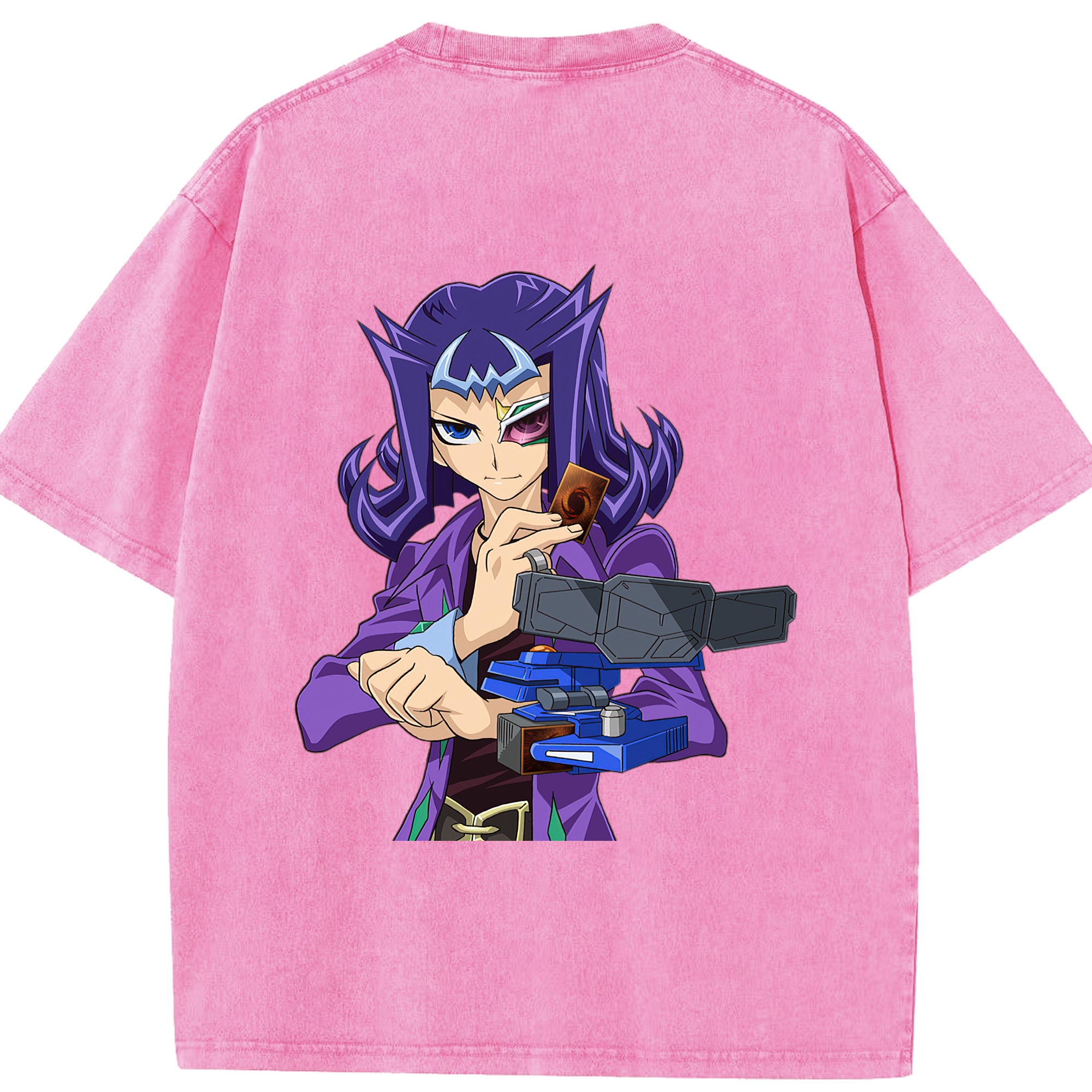 （画像用） 遊☆戯☆王 Yu-Gi-Oh! 綿100% ヴィンテージ風 半袖Tシャツ（背面プリント）